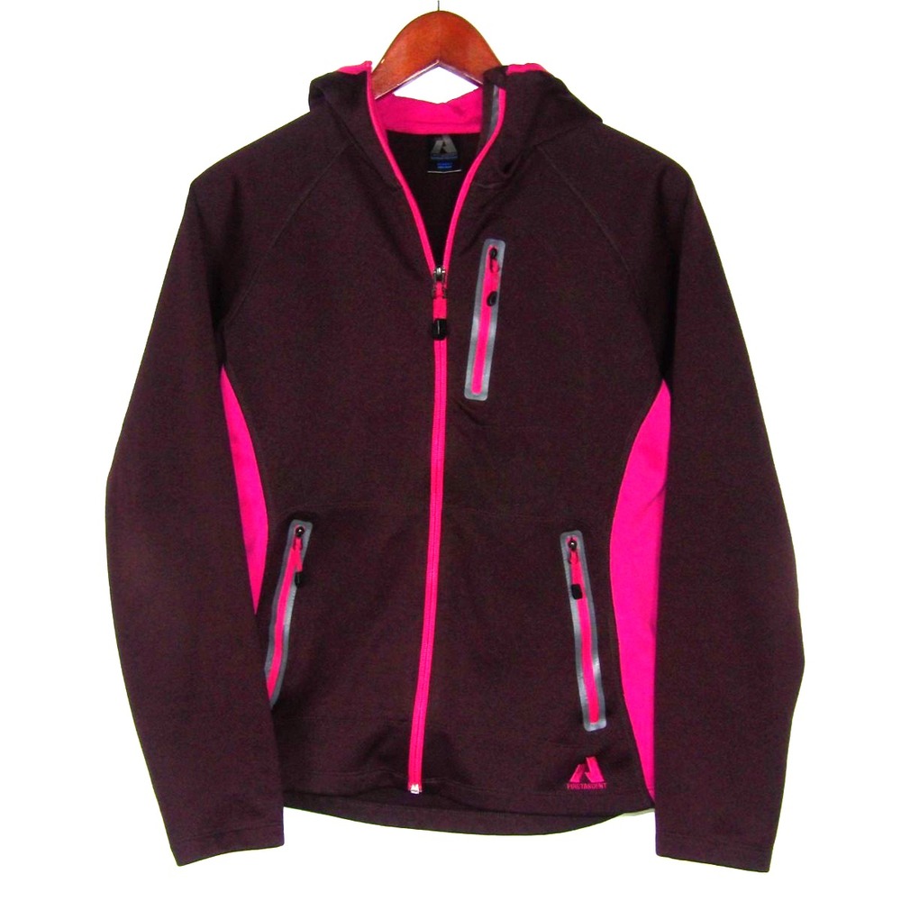 Eddie Bauer First Ascent Zip-Up Stretch Hooded Hiking Jacket Women's Medium